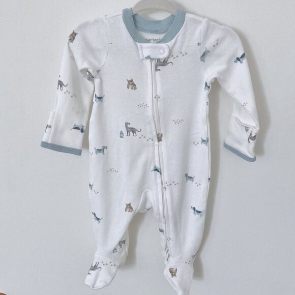 Carter's Baby Boy Blue Sleeper Bundle Newborn - Picture 3 of 7